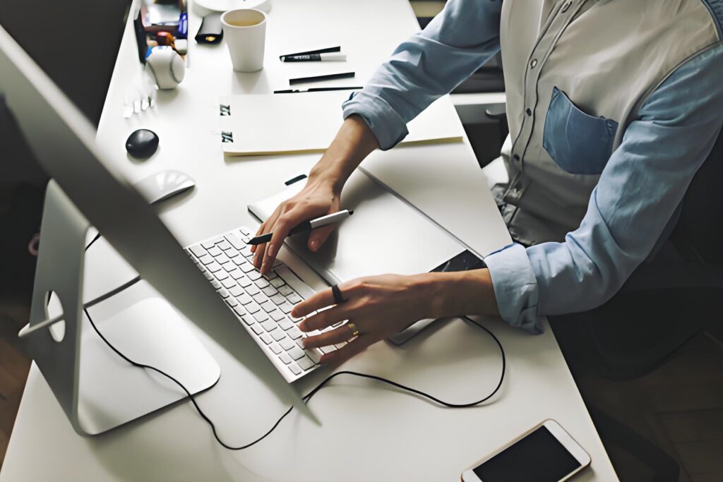 Designer working picture